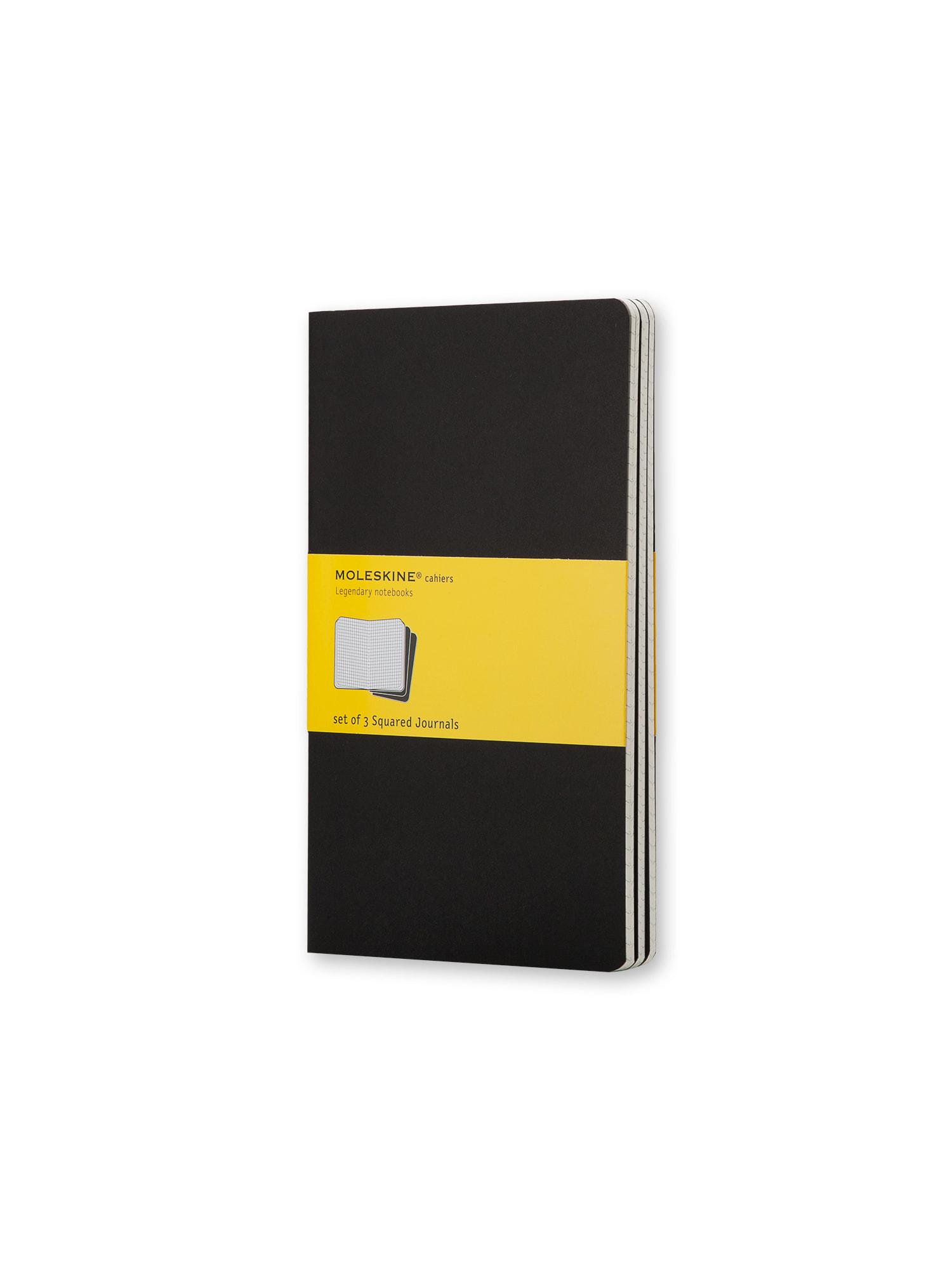 Блокнот Moleskine Cahier средний Клетка Черный (QP317)