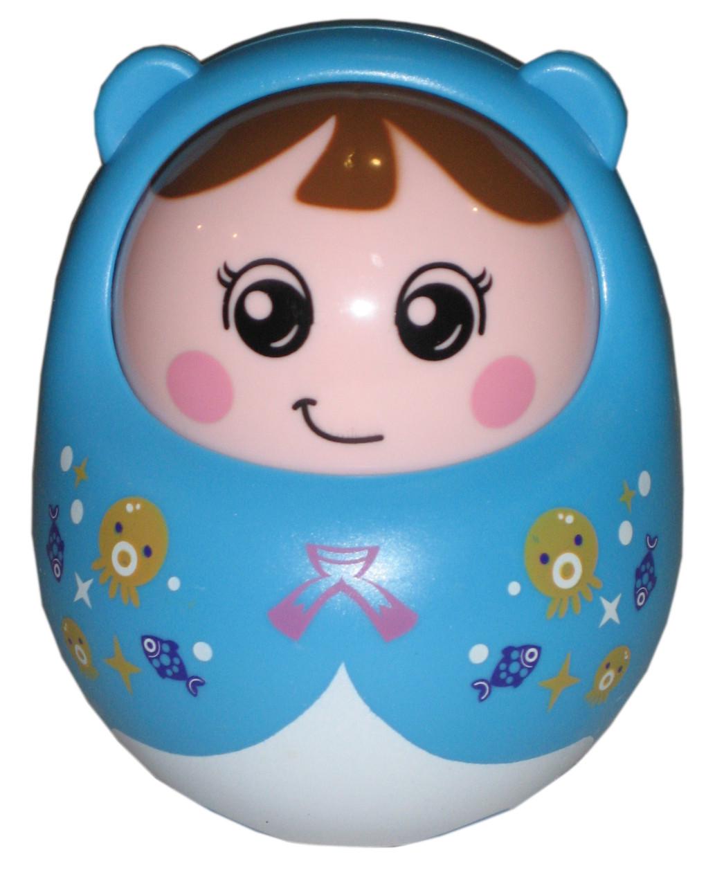 Неваляшка 208 з рухомим обличчям Синій (208)