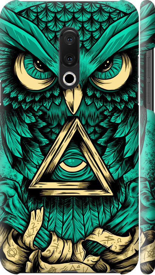 Чехол на Meizu 15 Plus Сова Арт-тату (3971m-1473-42517)