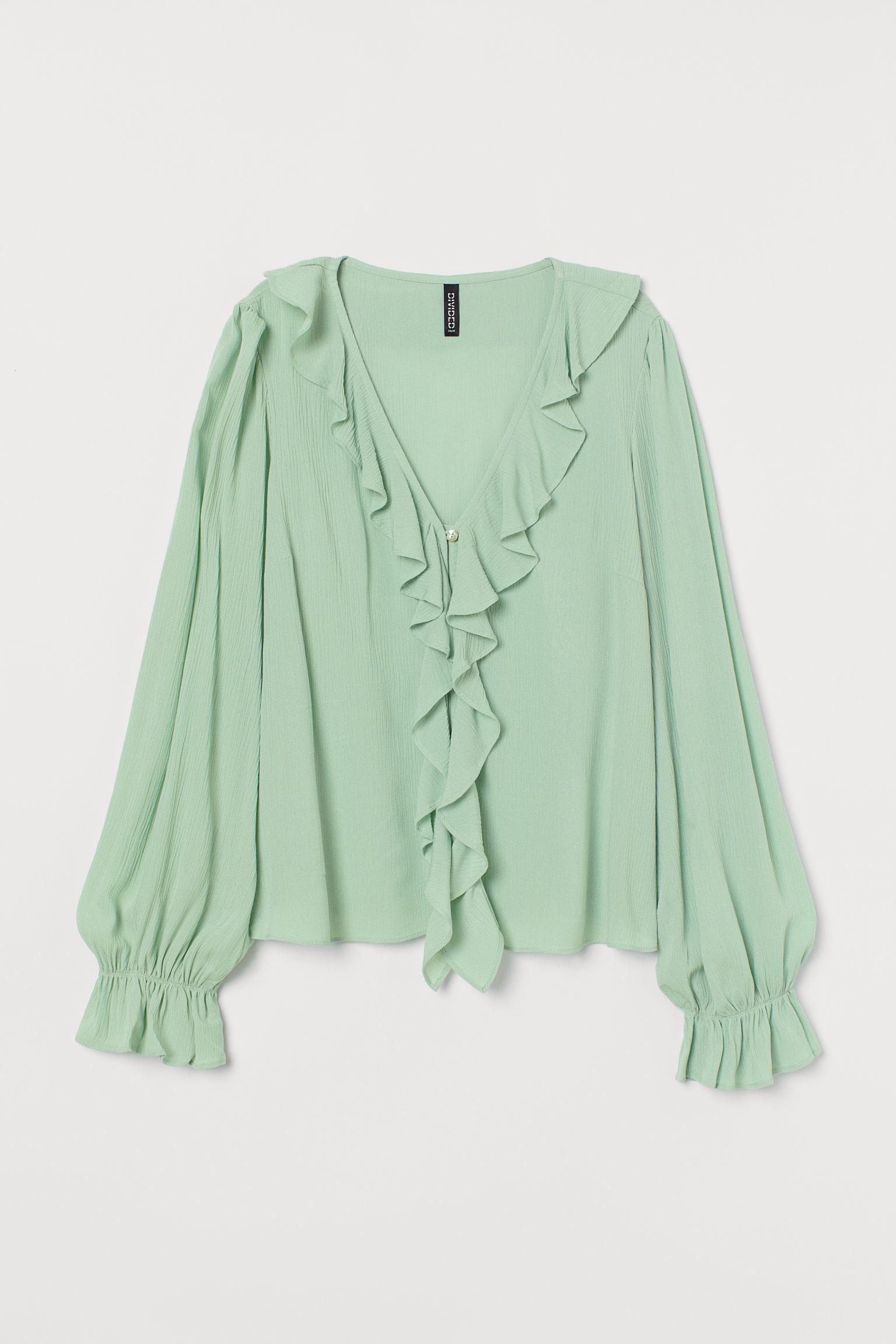 Блуза H&M M Мятный (12079266682) Блуза H&M M Мятный (12079266682)