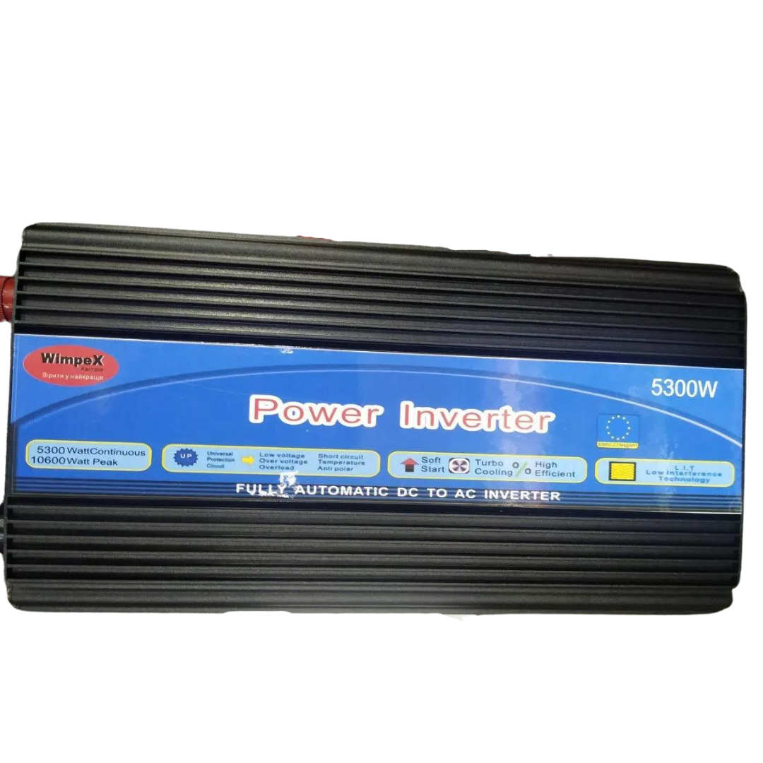 Перетворювач напруги Power Inverter WX-5300W два акумулятора 24V 220V Перетворювач напруги Power Inverter WX-5300W два акумулятора 24V 220V