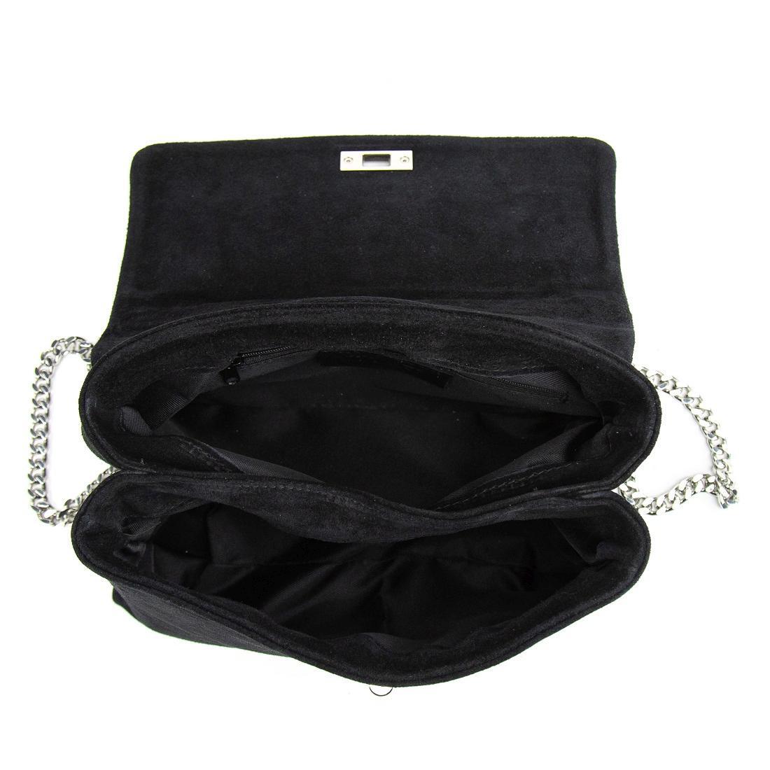 Женская сумка кросс-боди Royal Bag F-IT-8545A замшевая на цепочке Фиолетовый (8087) - фото 2 Женская сумка кросс-боди Royal Bag F-IT-8545A замшевая на цепочке Фиолетовый (8087) - фото 2