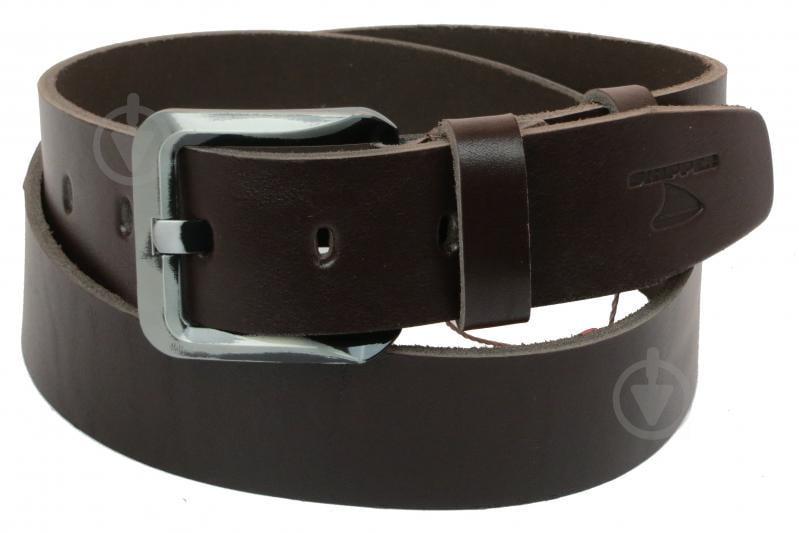 Кожаный ремень Skipper 110-130 x 4.5 см Коричневый (1151-45)
