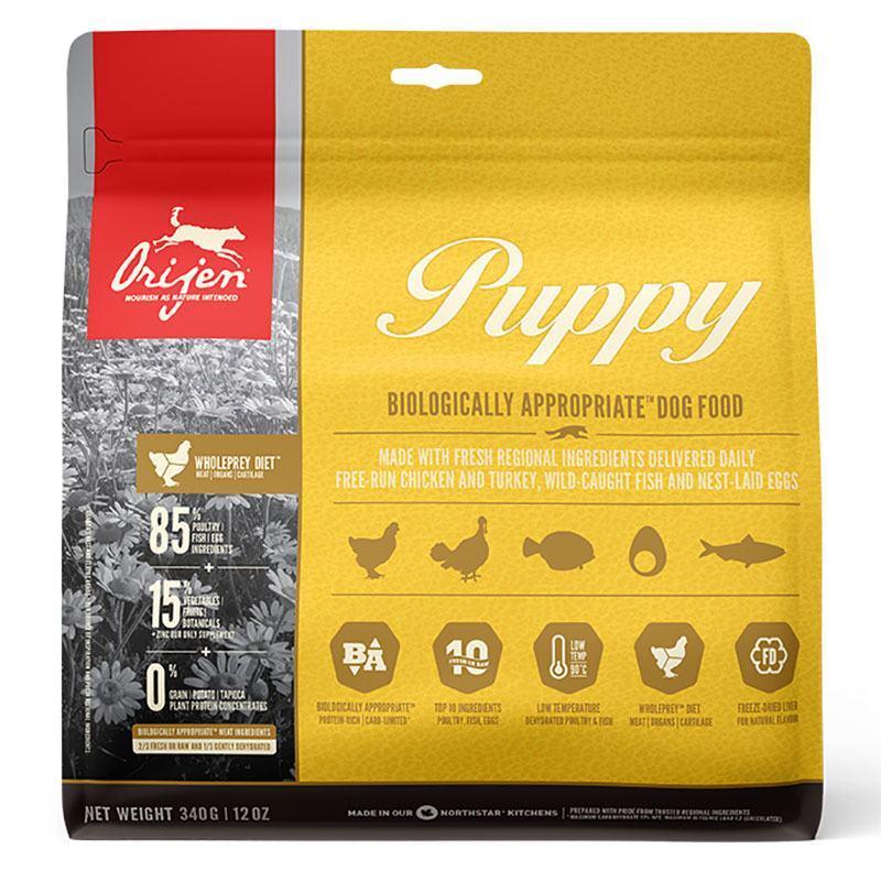 Корм сухий для цуценят всіх порід Orijen Puppy з м'ясом курчат та індички 340 г (o01340)
