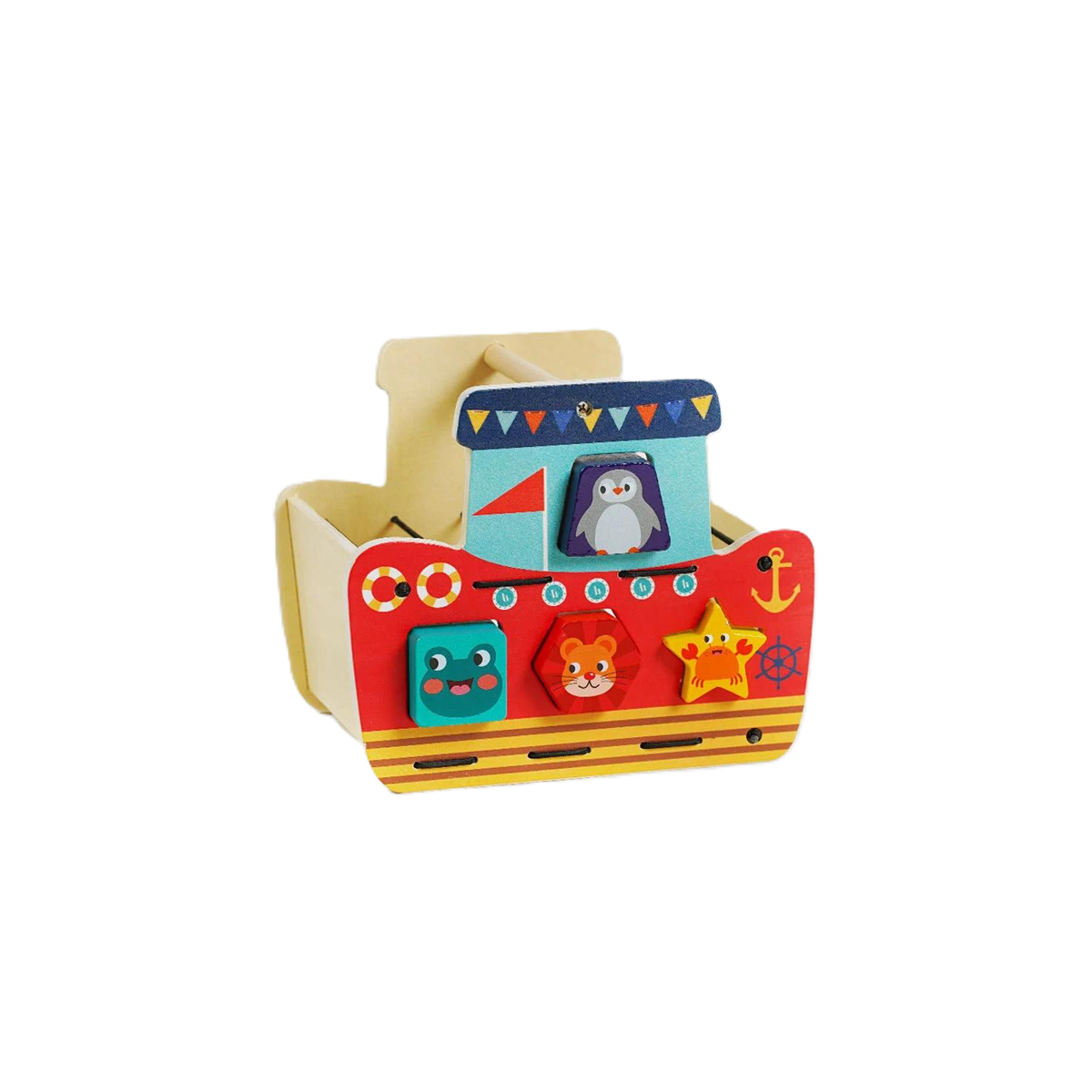 Игрушка для малышей логическая С-60402/36 Кораблик-сортер в коробке (23432665) Игрушка для малышей логическая С-60402/36 Кораблик-сортер в коробке (23432665)