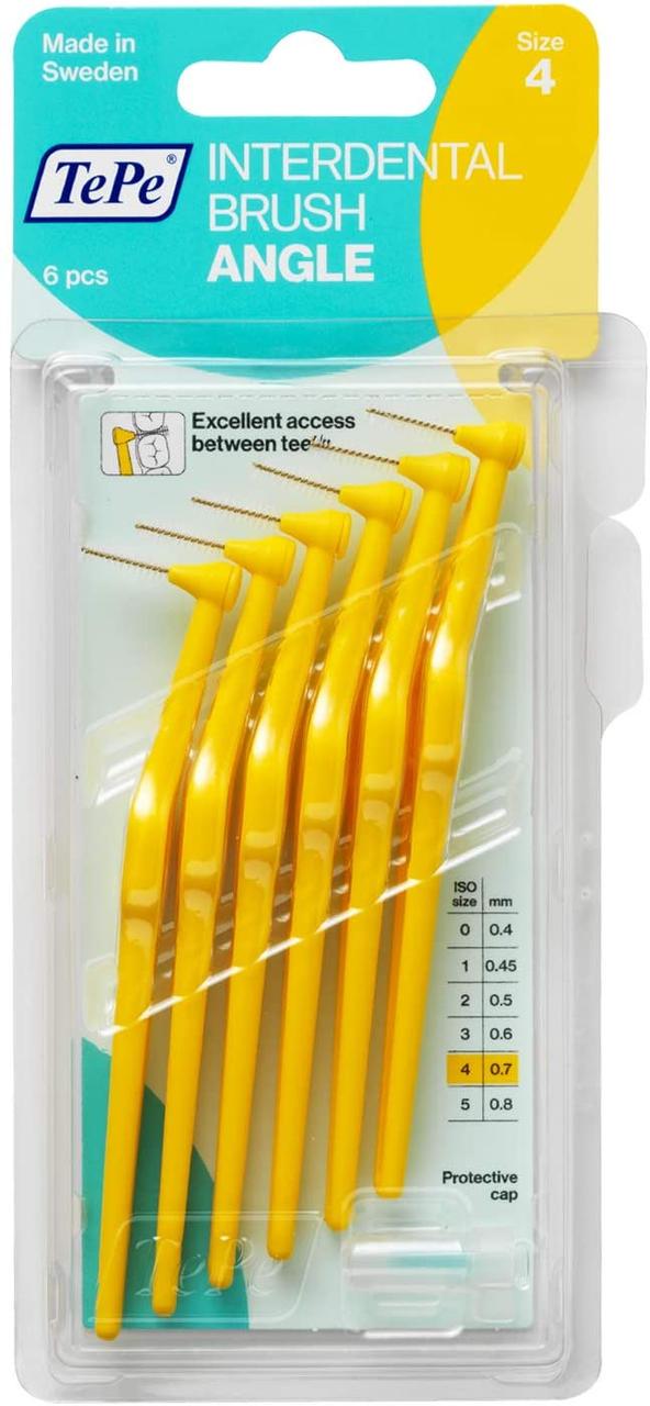 Йоржик кутовий TePe Angle IDB Yellow 0,7 мм (1257347229) Йоржик кутовий TePe Angle IDB Yellow 0,7 мм (1257347229)