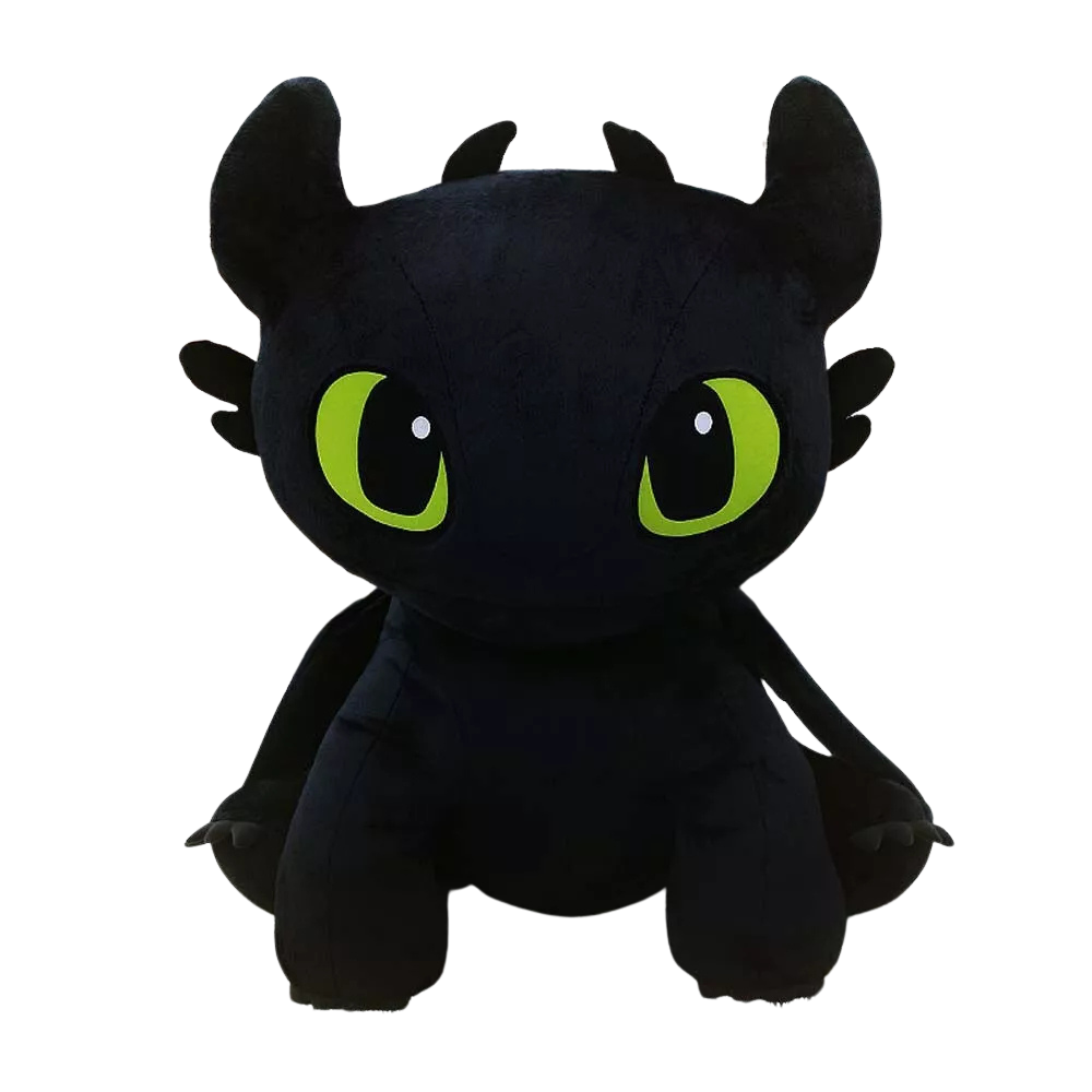 Мягкая игрушка дракон Беззубик ночная фурия Как приручить дракона 75 см Черный (9081/75)