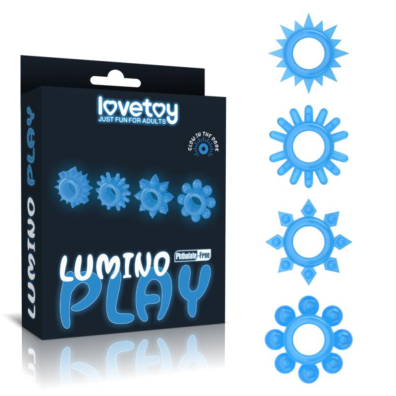 Набор эрекционных колец Lumino Play Penis Ring 4 шт. (1000060187)