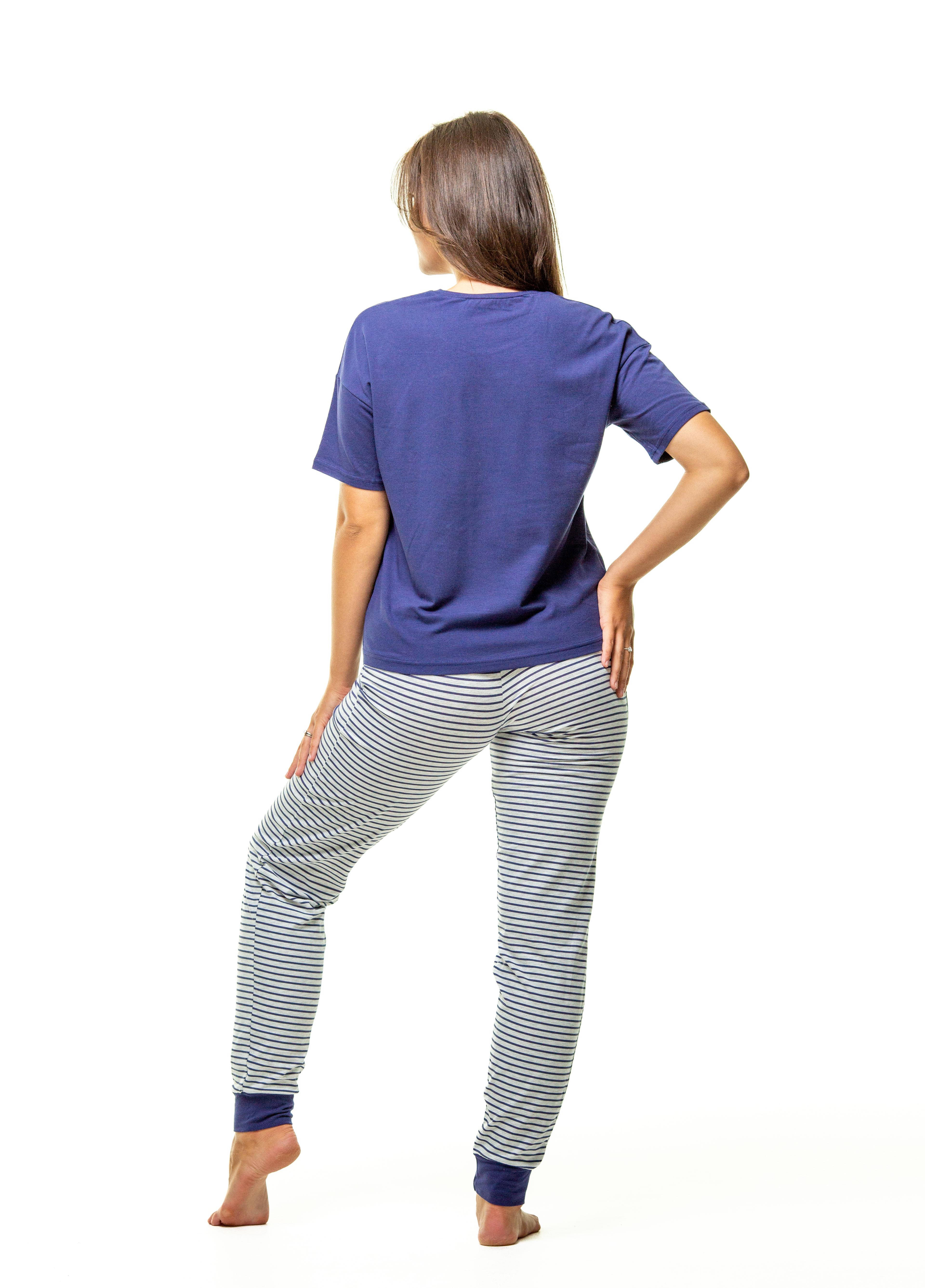 Піжама жіноча Наталюкс S Темно-синій (4126339383021) - фото 3 Піжама жіноча Наталюкс S Темно-синій (4126339383021) - фото 3