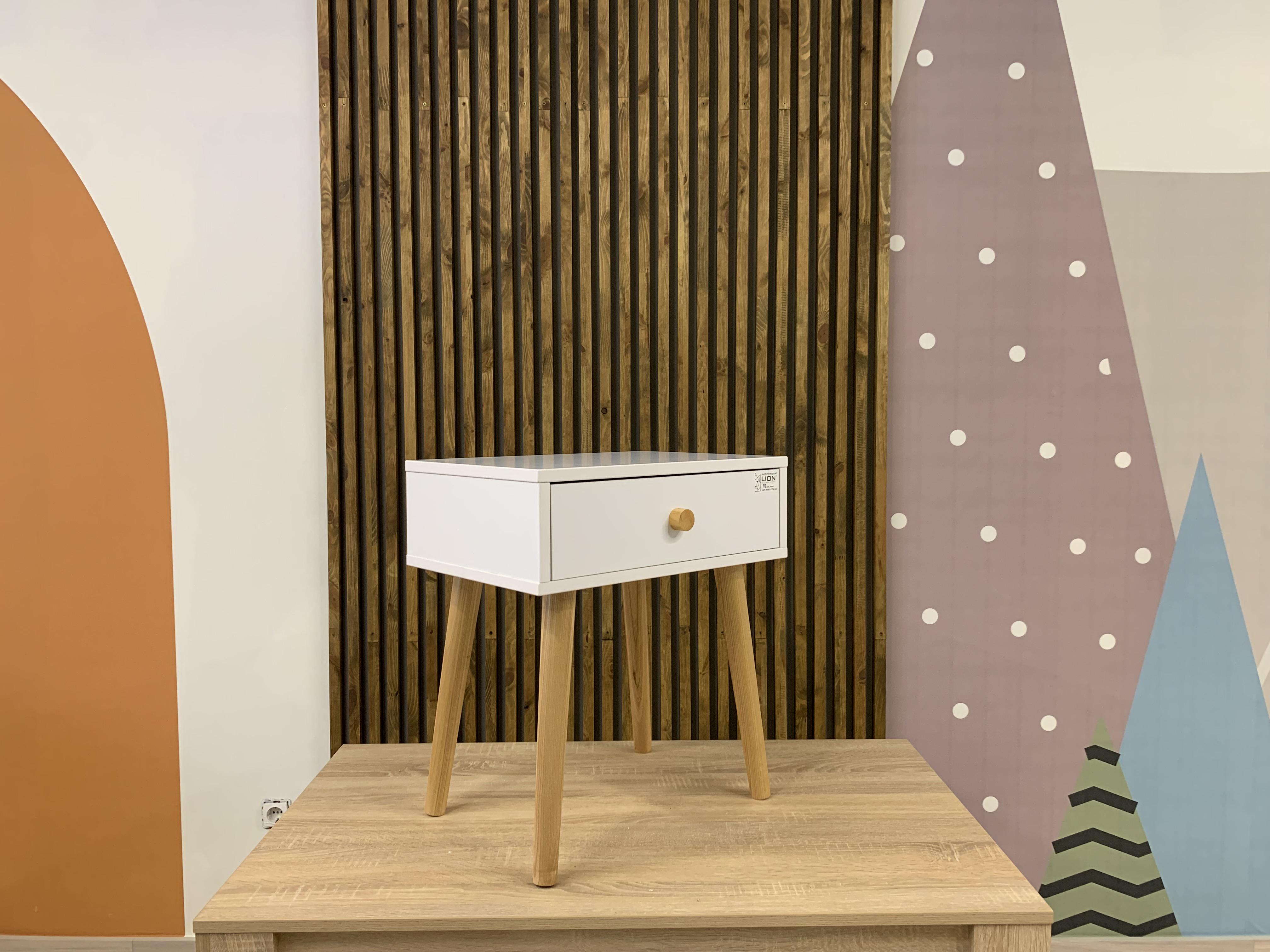 Прикроватная тумба на ножках Хьюге-4 450x330x510 мм Антрацит - фото 7 Прикроватная тумба на ножках Хьюге-4 450x330x510 мм Антрацит - фото 7