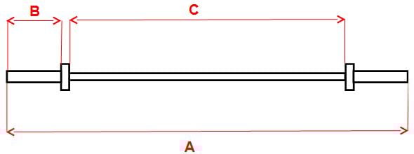 Гриф для штанги W-образный inSPORTline RB-47GT Combo 120 см/30 мм с зажимами (421430) - фото 2