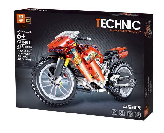 Конструктор Мотоцикл QL 0481 496 деталей в коробке