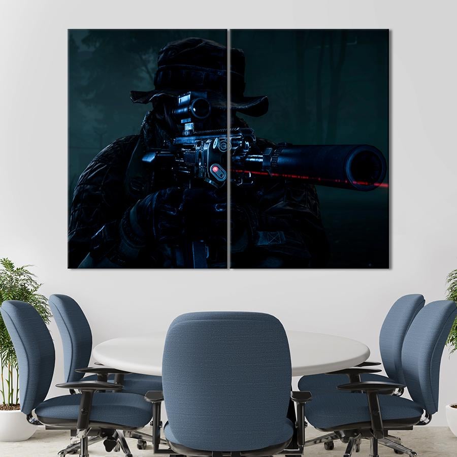 Настенний декор Портрет снайпера Battlefield 4 111x81 см (A154-2)