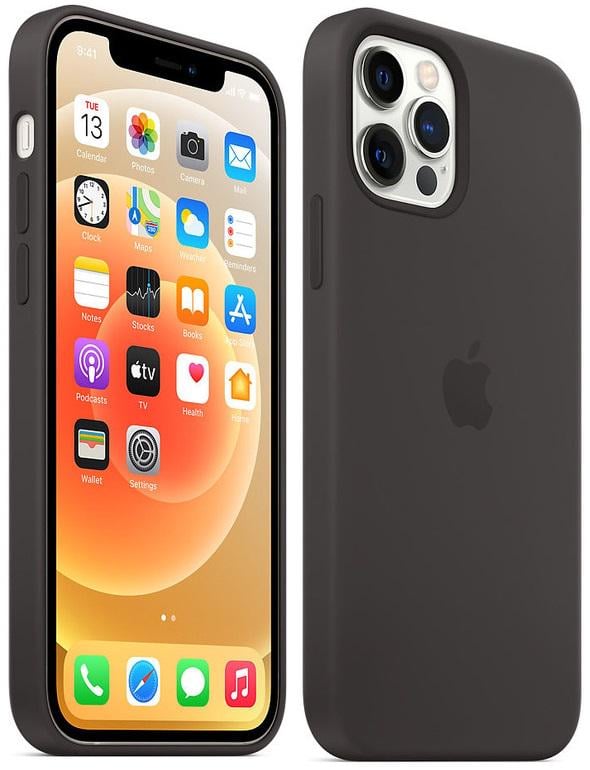 Силіконовий чохол Silicone Case MagSafe для Apple Iphone 12 Pro Max (6.7") Black - фото 8