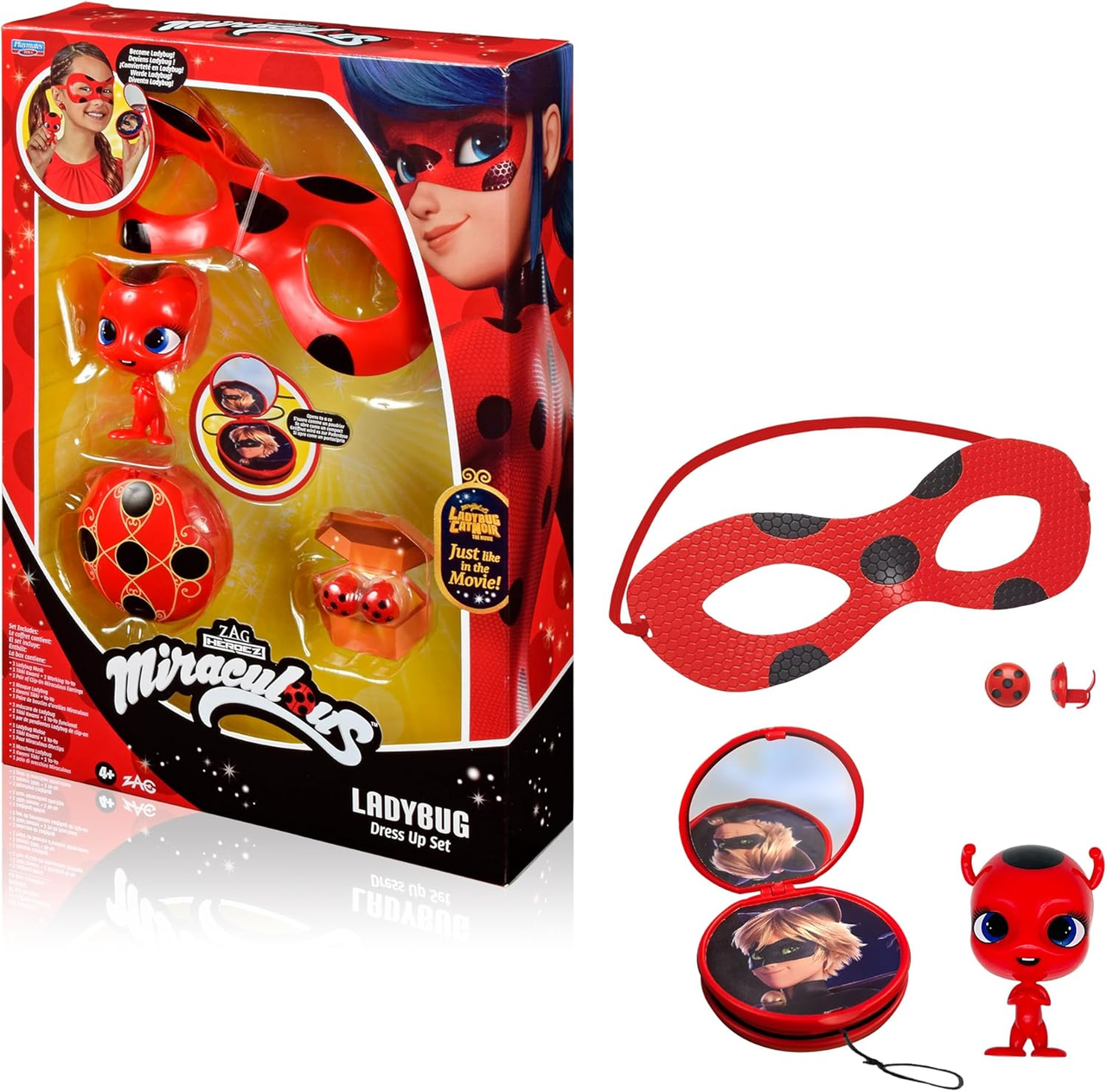 Ігровий набір Miraculous Tales Of Ladybug And Cat Noir Ladybug Role Play Set Fancy Dress Set With Mask (2700733901) - фото 7 Ігровий набір Miraculous Tales Of Ladybug And Cat Noir Ladybug Role Play Set Fancy Dress Set With Mask (2700733901) - фото 7