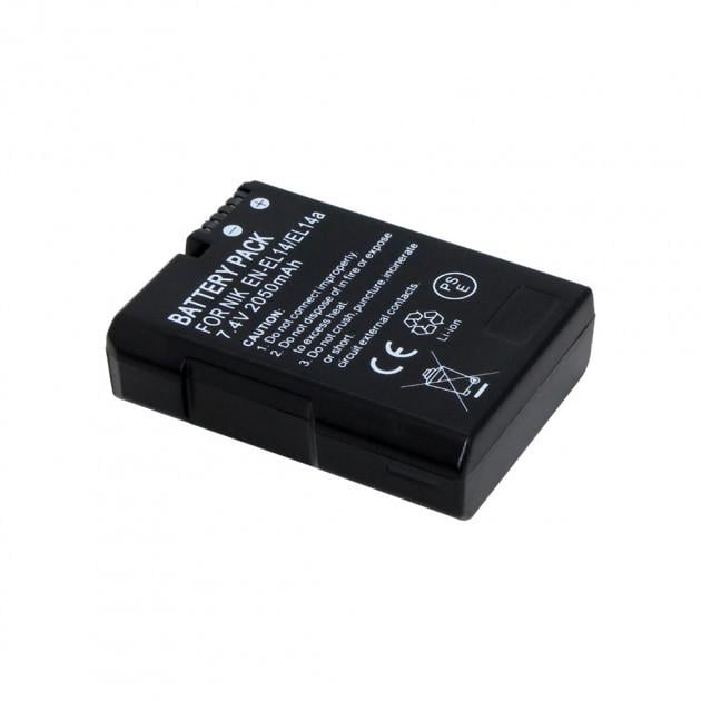 Акумулятор для Nikon EN-EL14/EN-EL14A 2050 mAh Black (10020e) - фото 5