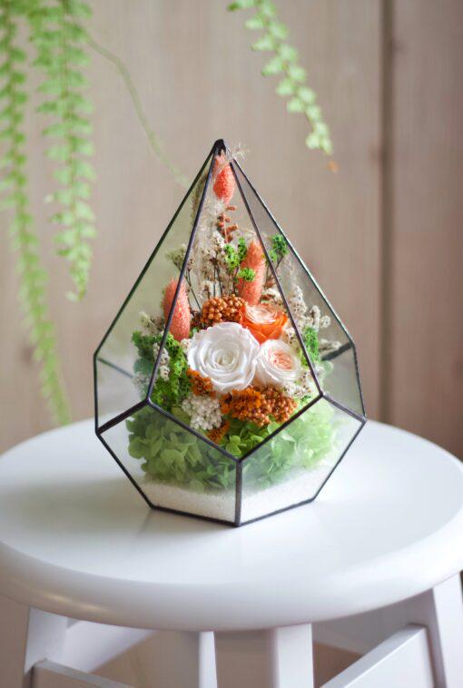 Флорариум со стабилизированными цветами Вдохновение 29 см