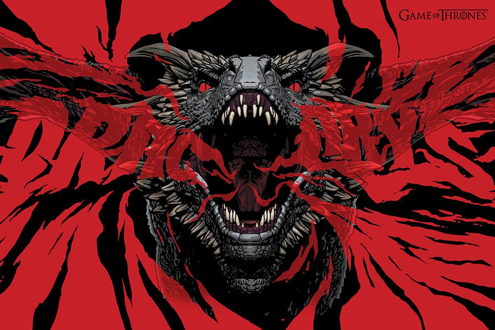 Постер плакат Гра Престолів Дракаріс/Game of Thrones Dracarys 61x91,5 см - фото 1