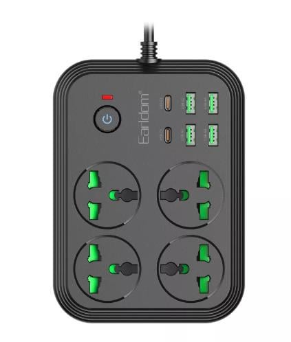 Фильтр сетевой Earldom ES-SC25 4 розетки/4USB/4Type-C 2 м (ES-SC25)