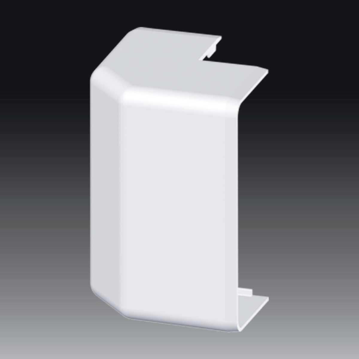 Угол наружный KOPOS для короба EKD 100x40 мм изменяемый ПВХ Белый (8516_HB)