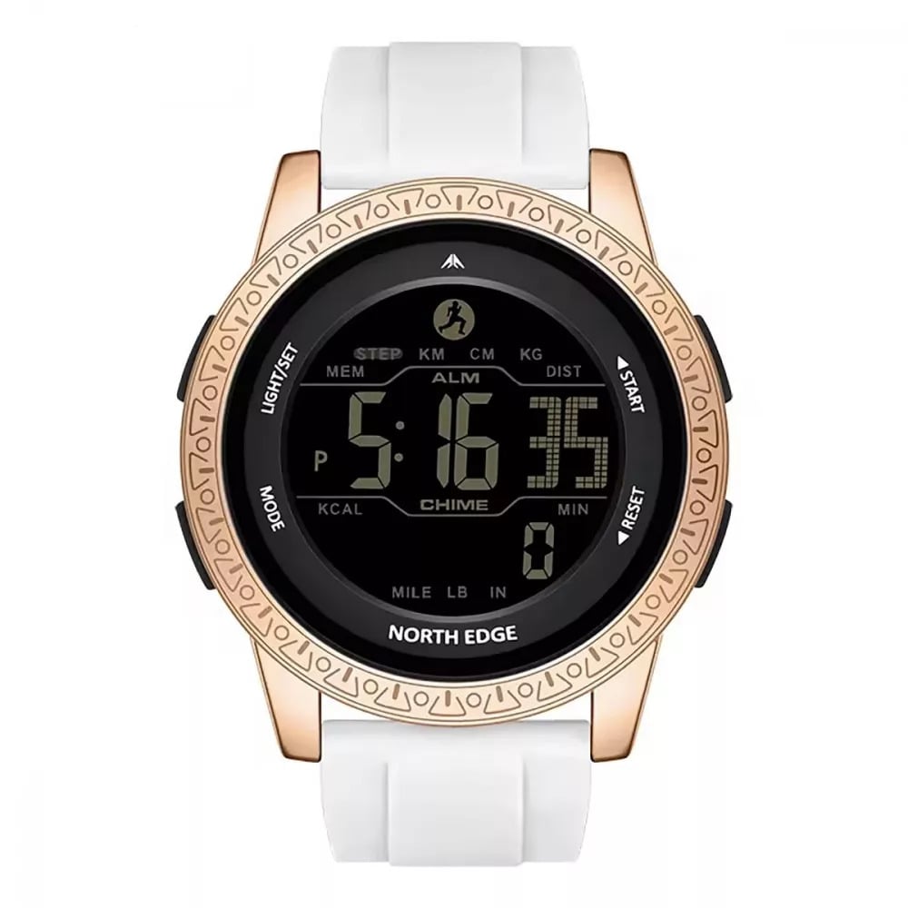 Наручные часы цифровые North Edge Apollo d 44,3 мм Белый/Золотой (29876062) Наручные часы цифровые North Edge Apollo d 44,3 мм Белый/Золотой (29876062)