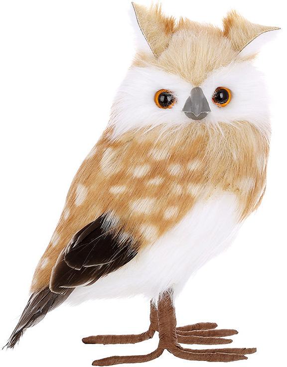 Игрушка декоративная Совунья 22 см Коричневый с белым