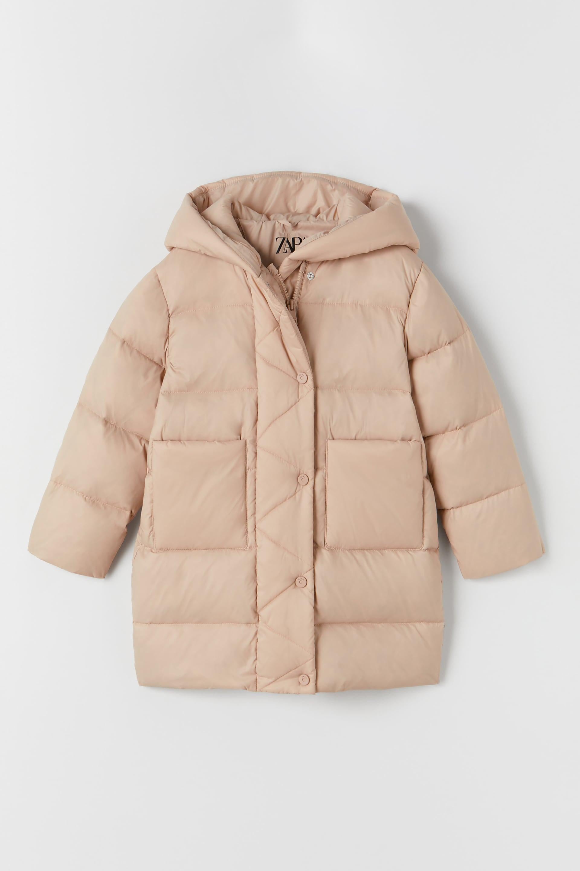 Куртка зимняя для девочки Zara 164 см Beige (562718942)