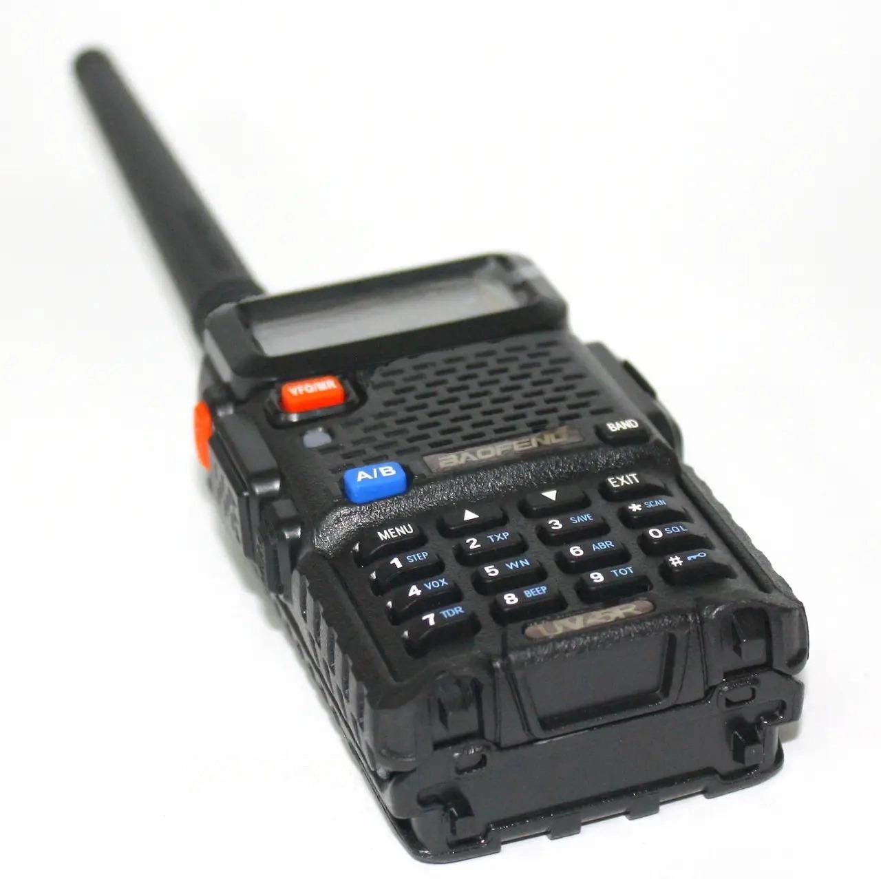 Рація Baofeng UV-5R 8 Вт повна комплектація до 8 км Чорний