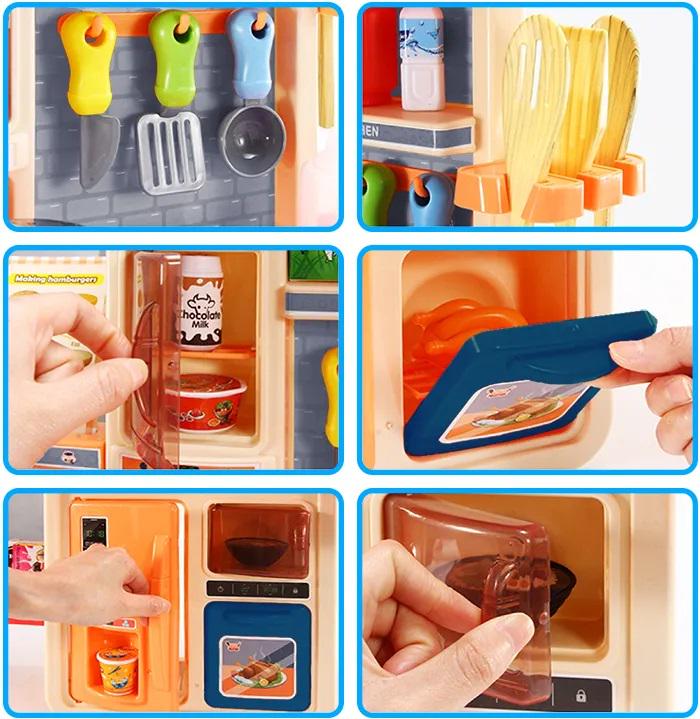 Кухня дитяча Spoko SP-35 світло/звук/іде пара/тече вода з аксесуарами 42 пр. Блакитний (4845) - фото 4 Кухня дитяча Spoko SP-35 світло/звук/іде пара/тече вода з аксесуарами 42 пр. Блакитний (4845) - фото 4