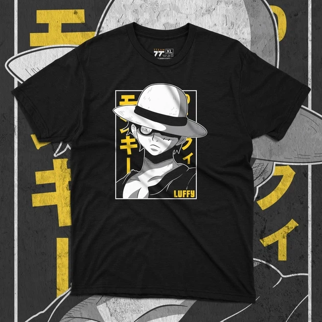 Футболка чоловіча з принтом Ван Піс Luffy Black р. 48 (Anime0191) Футболка чоловіча з принтом Ван Піс Luffy Black р. 48 (Anime0191)