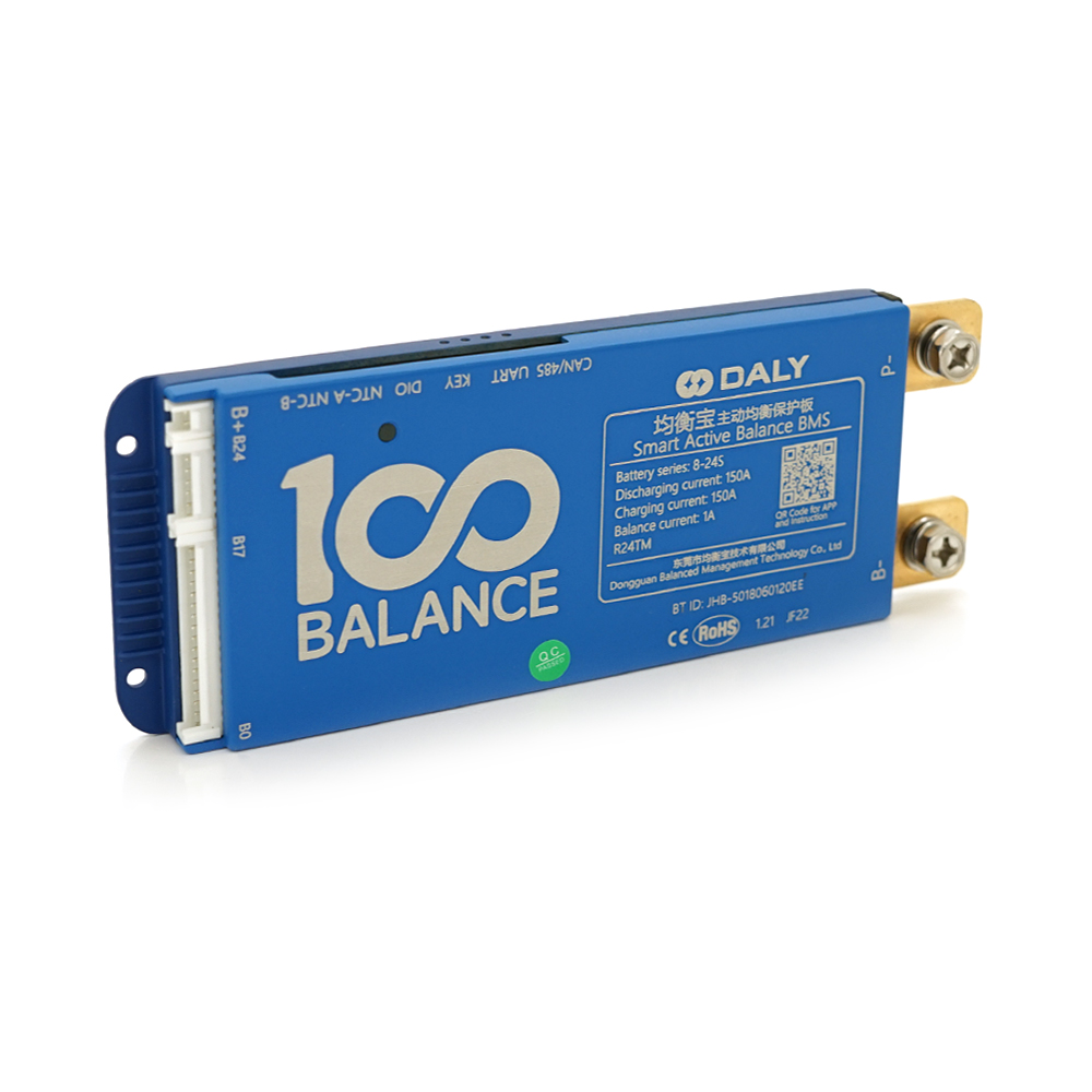 Плата BMS Universal DaLy LiFePO4 8-24S 150A з Bluetooth та активним балансиром 1A (37402)