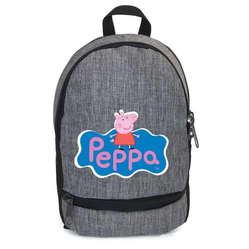 Шкільний рюкзак підлітковий Cappucino Toys Свінка Пеппа PIG 005 12,5 л Сірий (1670545679)