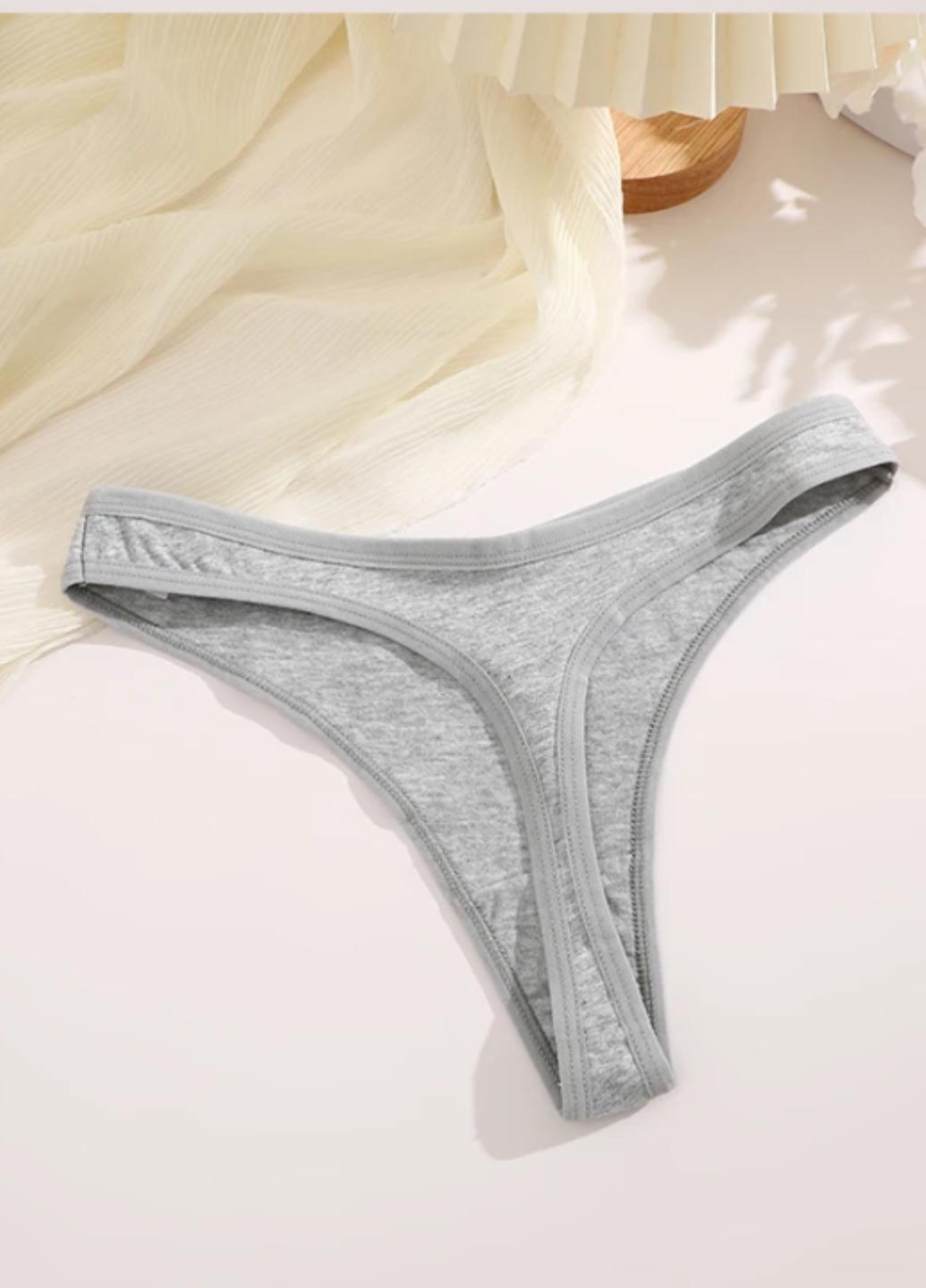 Трусики стринги женские хлопковые Wonderful Inspiration S Серый (1955-42-02) - фото 4 Трусики стринги женские хлопковые Wonderful Inspiration S Серый (1955-42-02) - фото 4