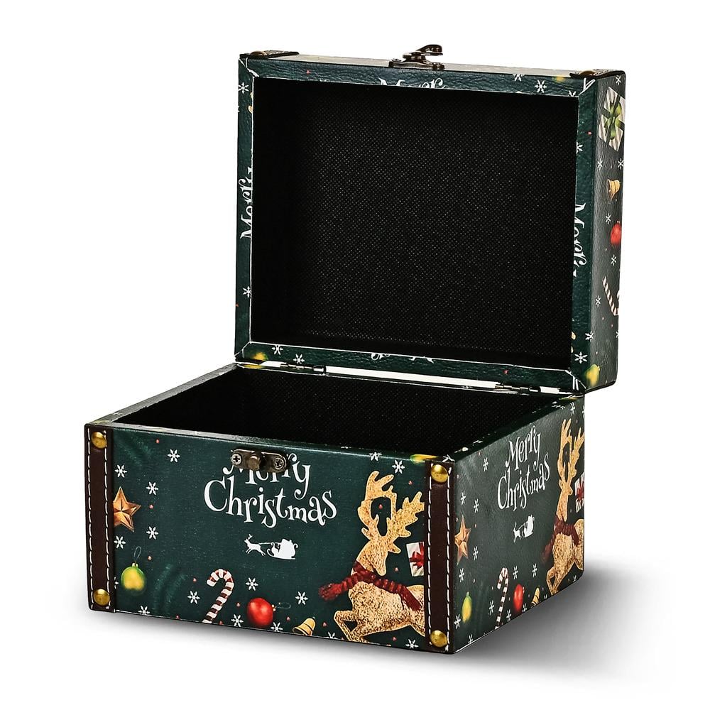 Шкатулка для украшений новогодняя R96438-S S 18x14x12 см