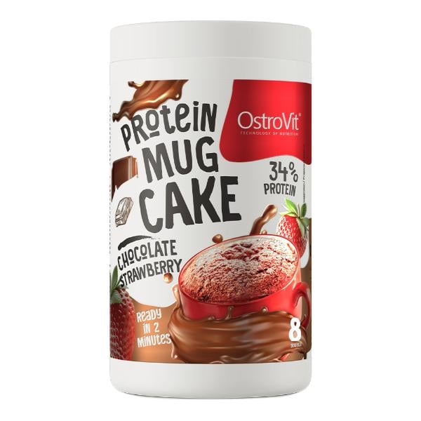Заменитель питания OstroVit Protein Mug Cake 360 ​​г 8 порций Chocolate Strawberry (000027277)