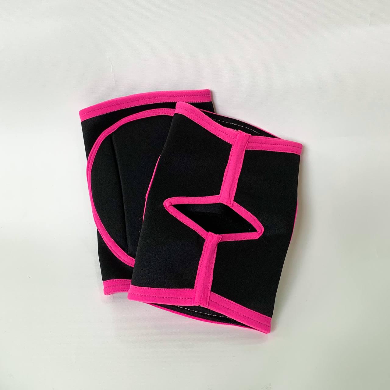 Наколінники для танців для танців та фітнесу Чорно-малиновий - фото 2