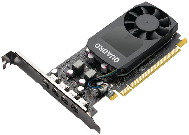 Видеокарта PNY nVidia QUADRO P1000V2 4 Гб 4mDP (VCQP1000V2-SB) - фото 2