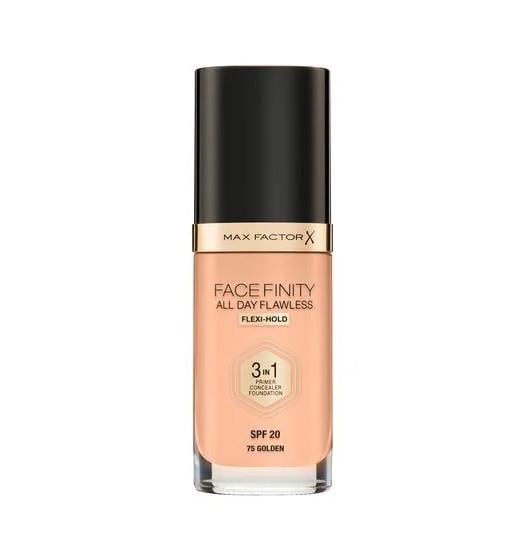 Тональная основа для лица Max Factor Facefinity All Day Flawless 3-In-1 Foundation SPF 20 75 Golden 30 мл (2852502750)