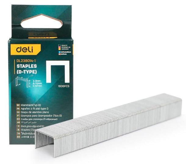 Скоба для степлера Deli Tools EDL238016-1 D-тип (27206963)