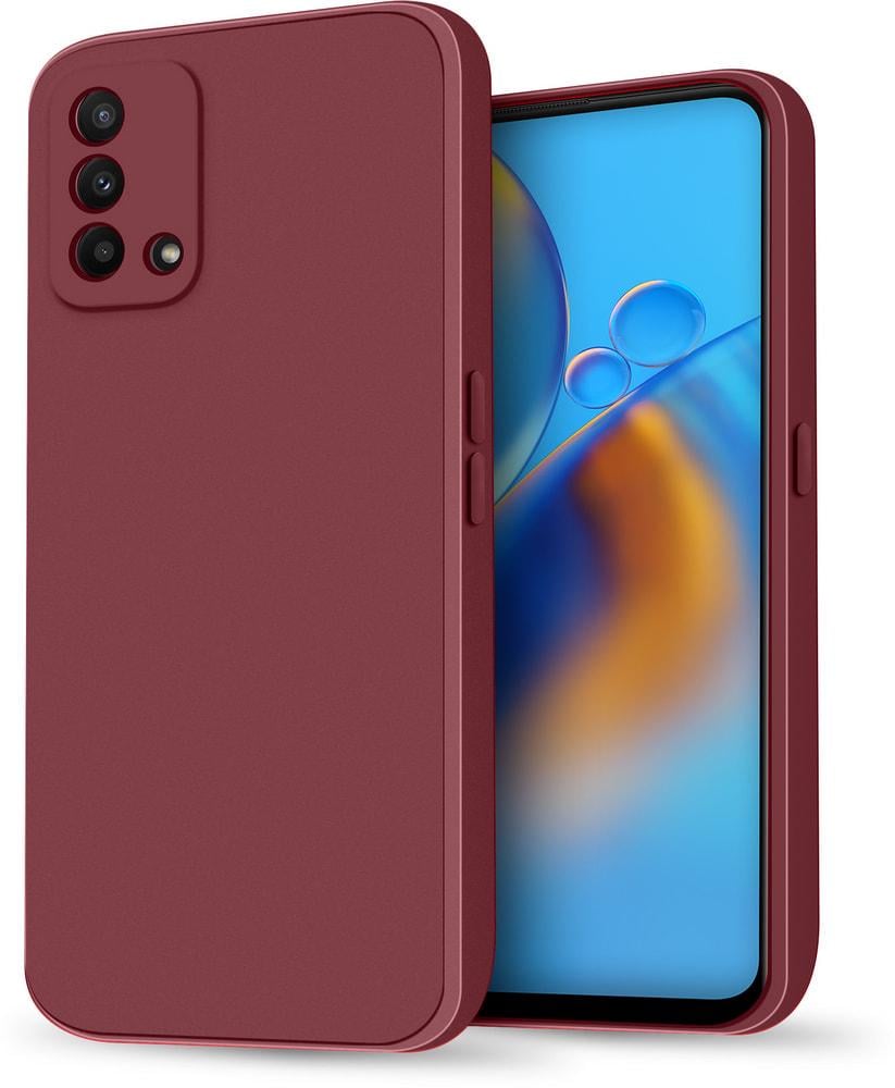 Силіконовий чохол HardCorner OPPO A74 (з мікрофіброю) Wine (34790-42)