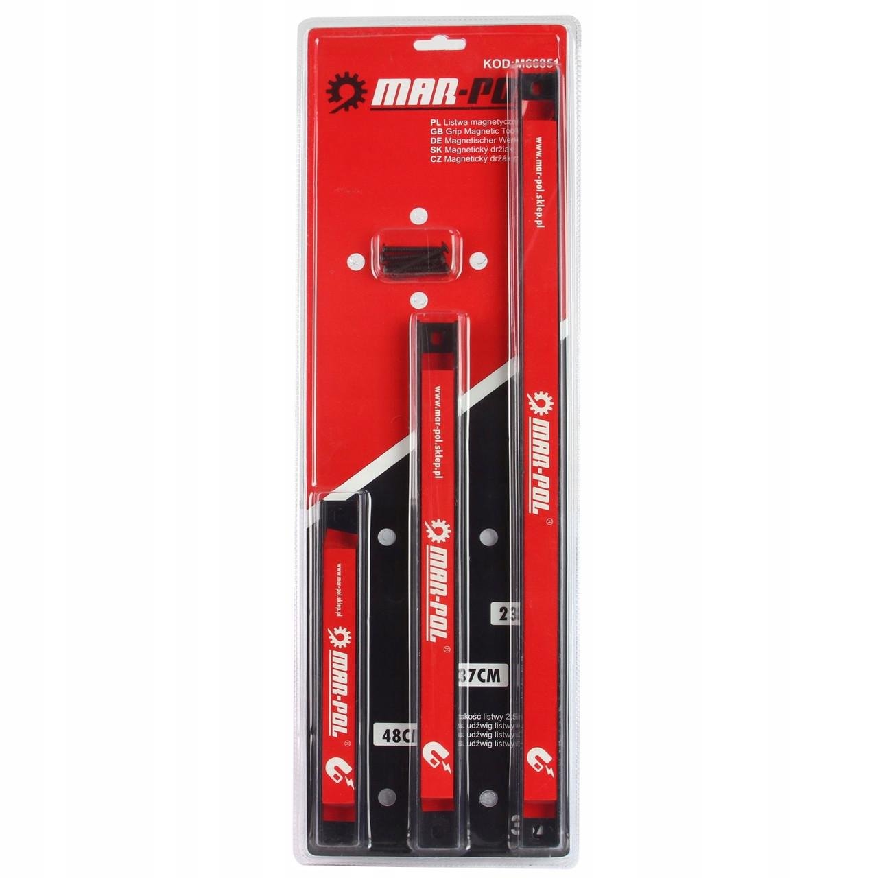Набір магнітних рейок для інструментів Mar-Pol M66851 (12063407) - фото 3 Набір магнітних рейок для інструментів Mar-Pol M66851 (12063407) - фото 3