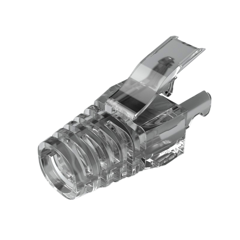Колпачок изолирующий RJ-45 Cat,5/Cat,6 PiPo 100 шт. Прозрачно-черный (YUT_V23)