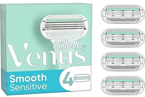 Картриджі змінні для гоління жіночі Gillette Venus Smooth Sensitive 4 шт. (12842777)