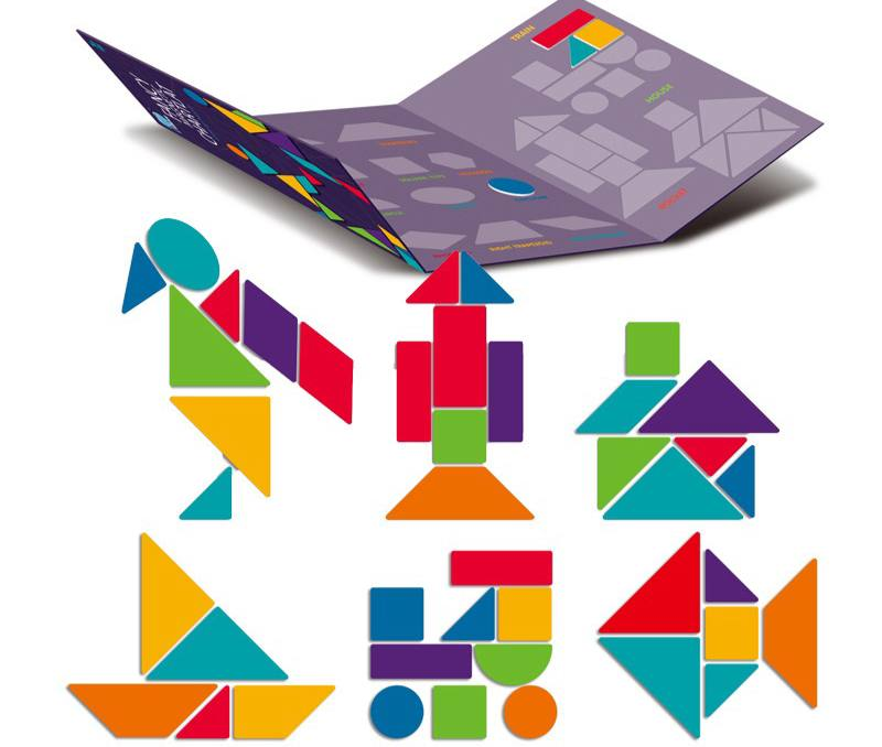 Игра развивающая логическая Fun Game 8326-2 магнитный танграм с игровым полем (2853990384)