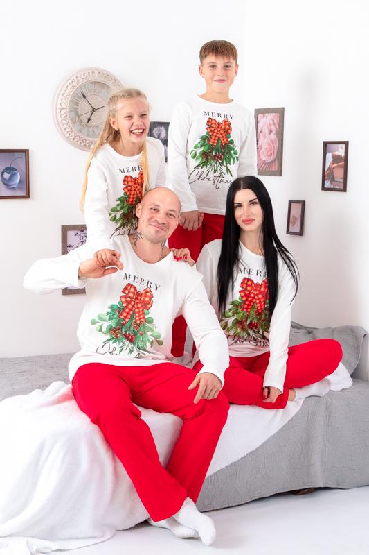 Піжама чоловіча Носи Своє Family look р. 52 Білий (8625-F-v3) - фото 3