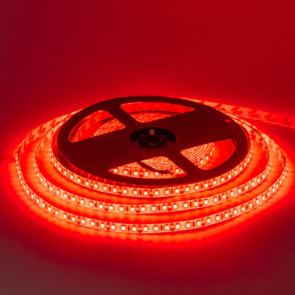 Светодиодная лента MTK 600R3528-12 12V SMD2835 120LED/м IP20 9,6W/м 5 м Красный (1012089)