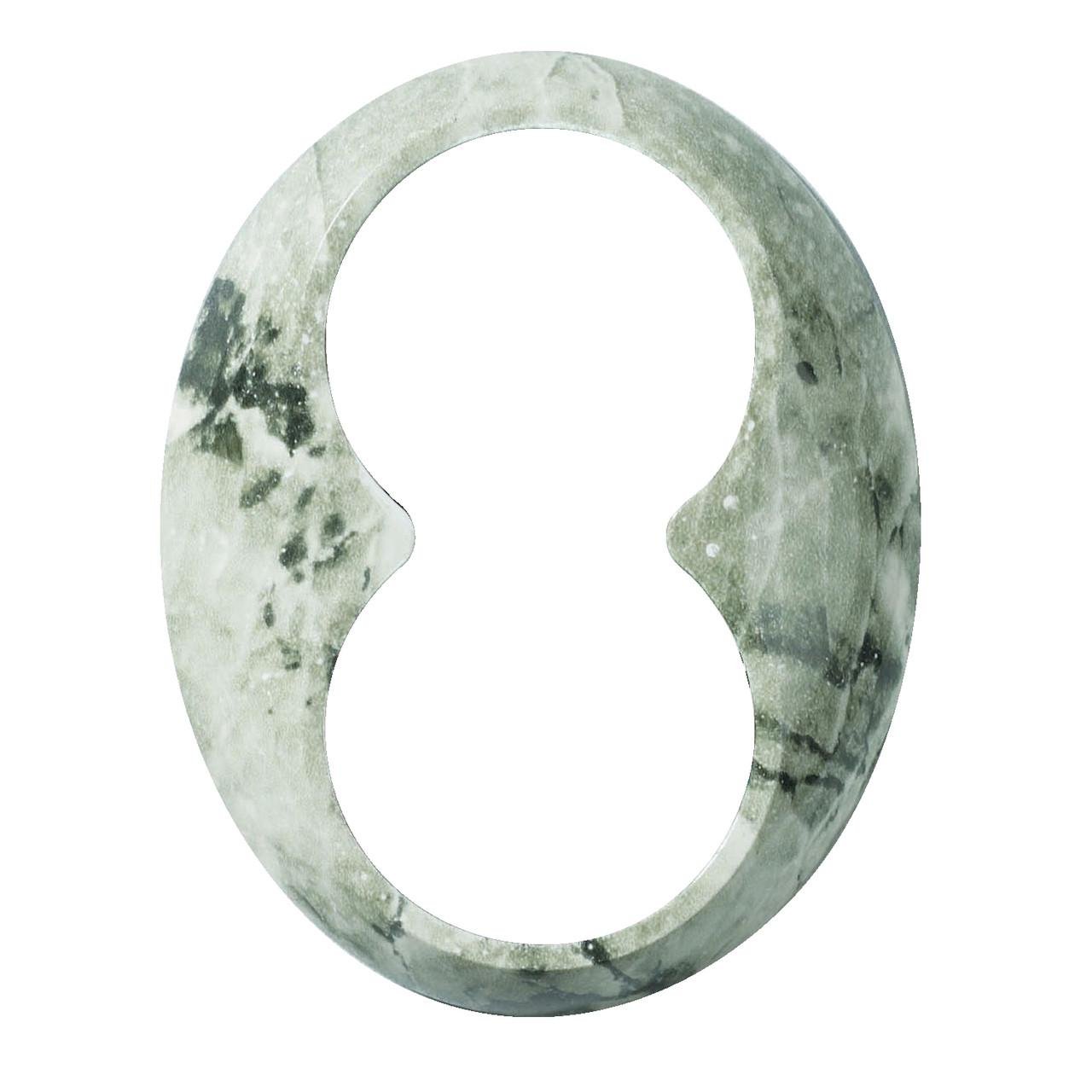 Рамка для подвійної розетки Schneider Electric Renova PC/ABS 105x83x14 мм Білий мармур (WDE011463)