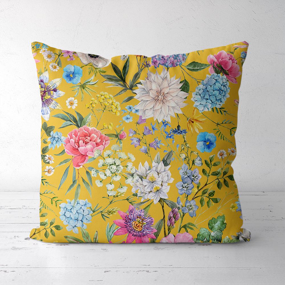 Подушка декоративная Presentville Soft Пионы гортензии 45x45 см (45PST_23M086)