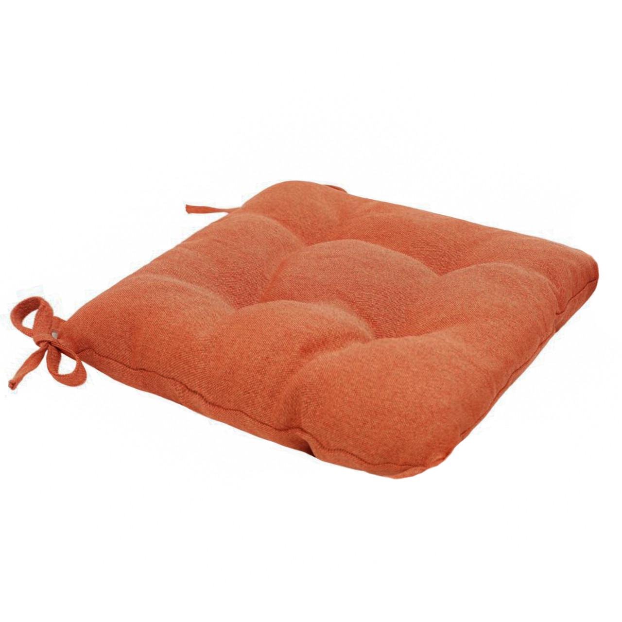 Подушка для стільця/крісла/табурету 50х50х8 см Помаранчевий (1963387173) - фото 2