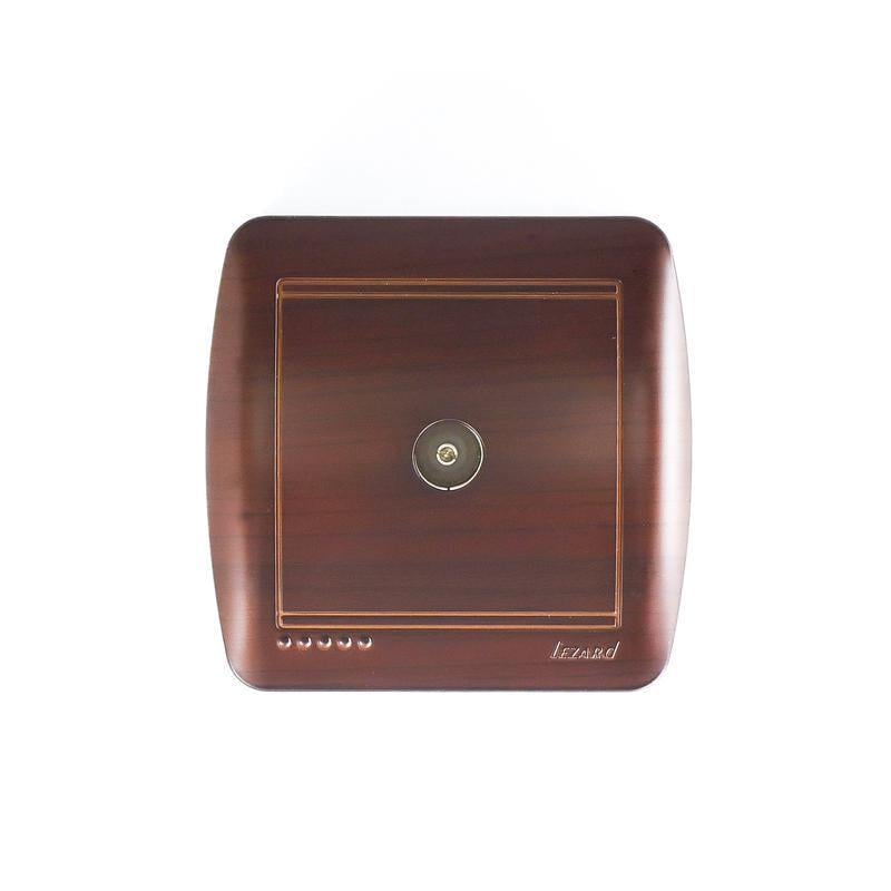 Розетка ТВ конечная DEMET 711-0400-130 Античный кедр